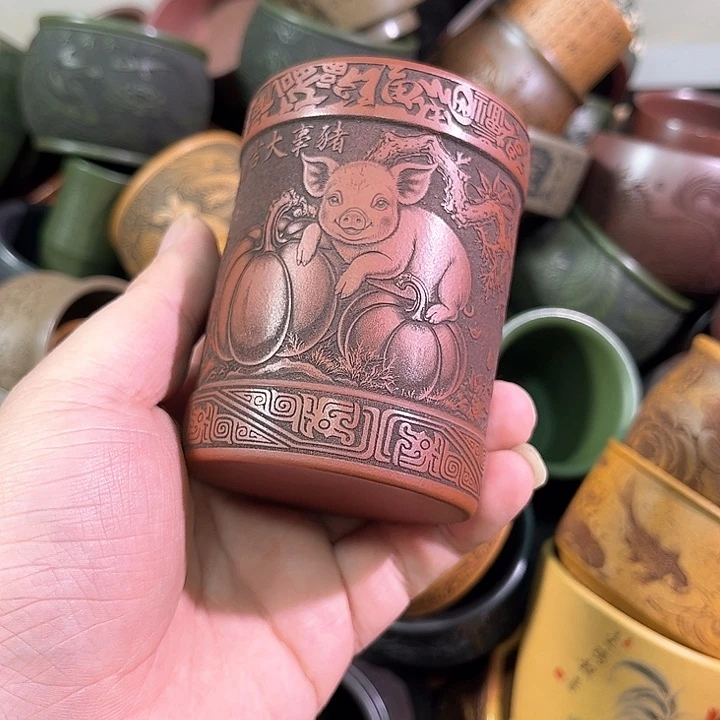 茶杯紫砂全手工紫砂主人杯