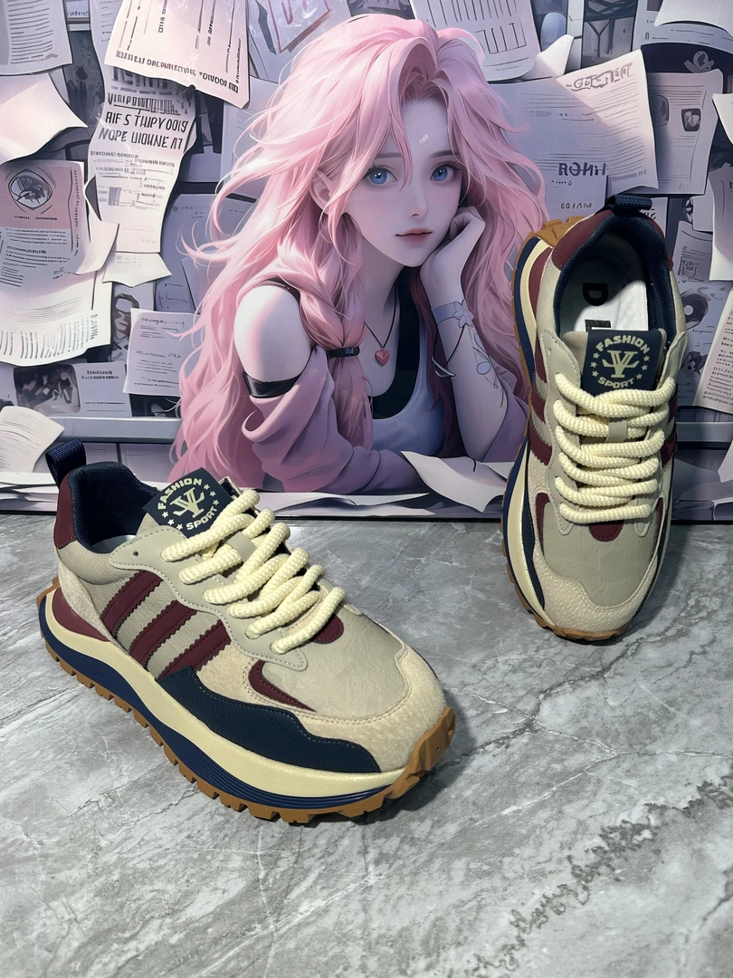 【森野潮鞋】男士新款厚底阿甘鞋潮男时尚百搭软底轻便运动休闲鞋