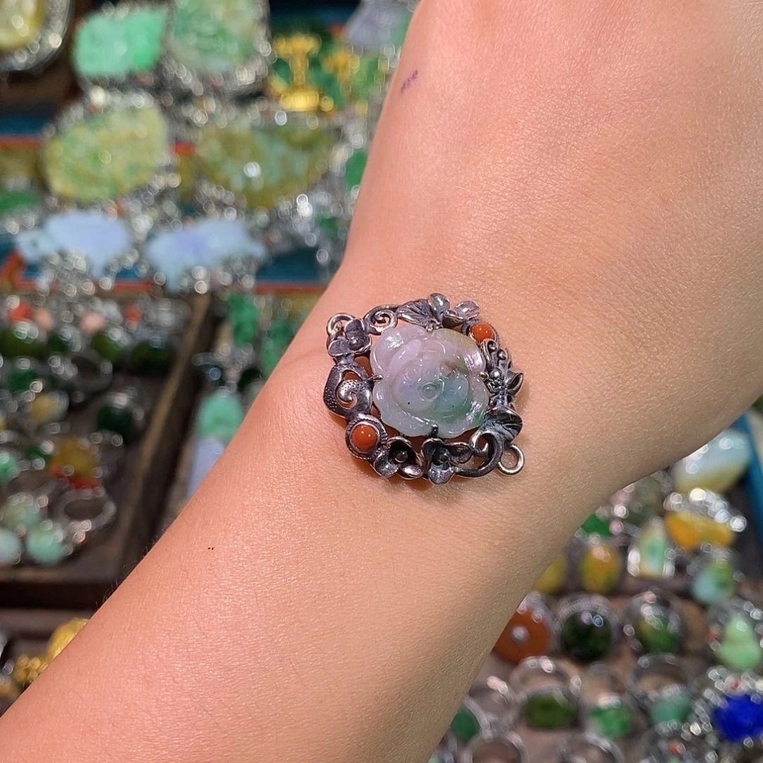 翡翠散珠花配件炸炸炸炸炸