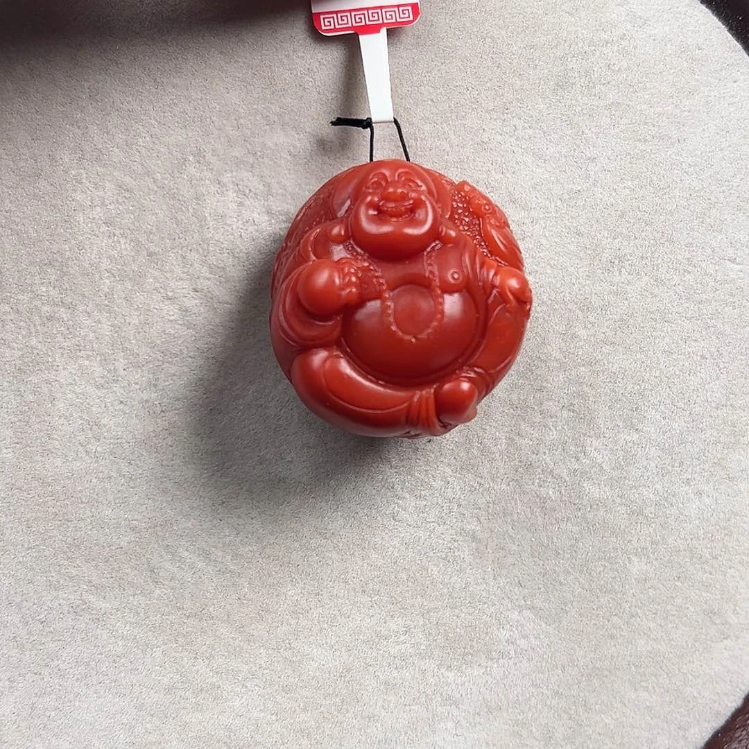 南红玛瑙吊坠未镶嵌