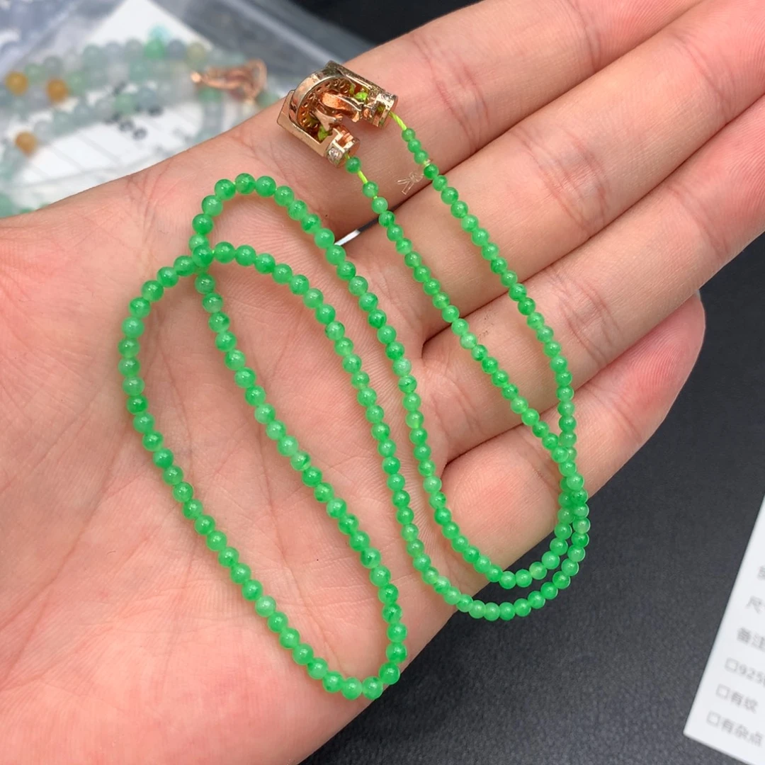 翡翠未镶嵌颈饰48小时鉴赏退货不扣服务费