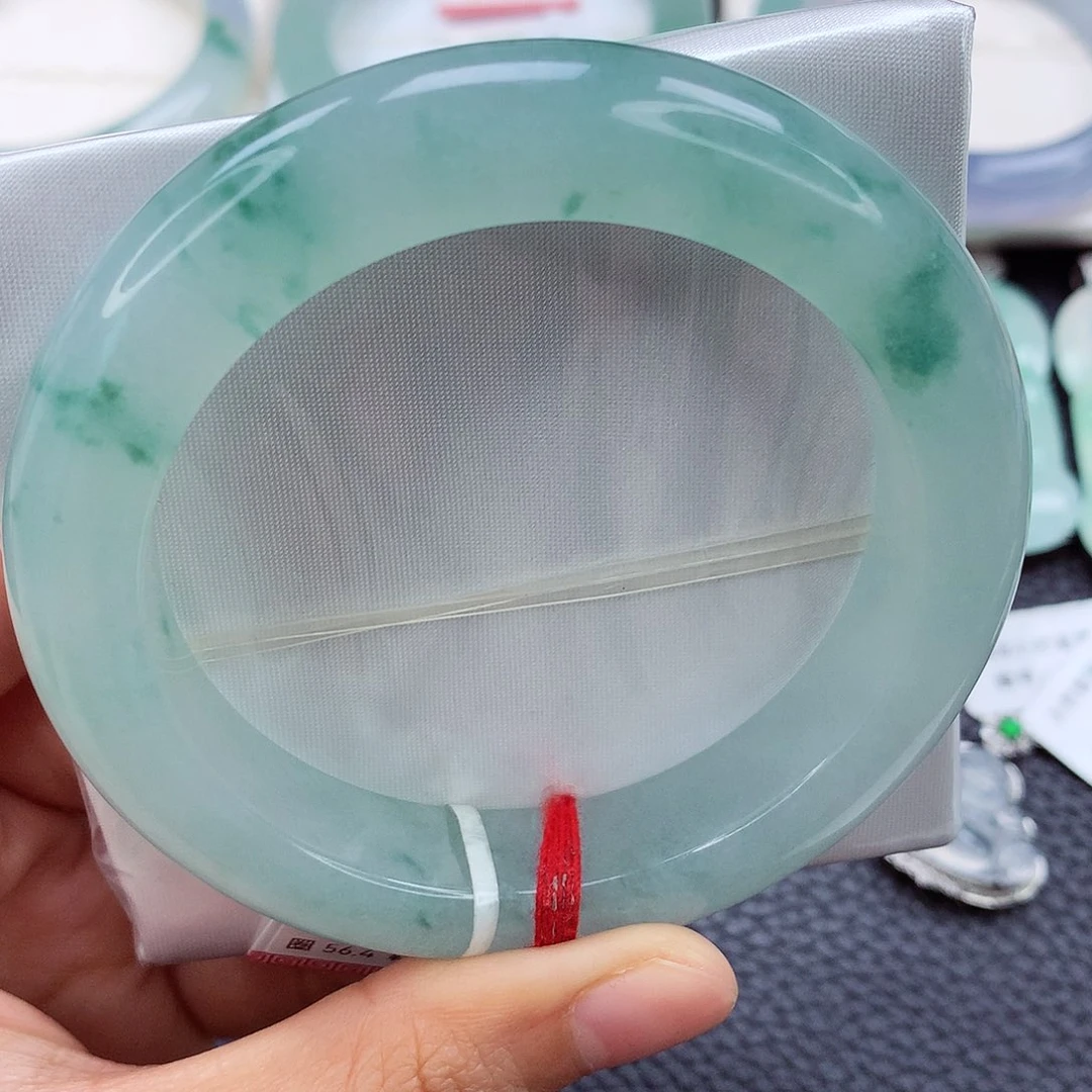 未镶嵌手镯翡翠56➕ 冰种飘花