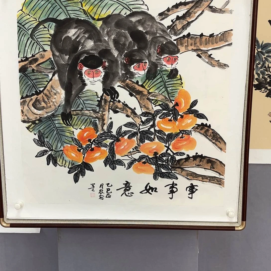 国画艺术家真人手绘