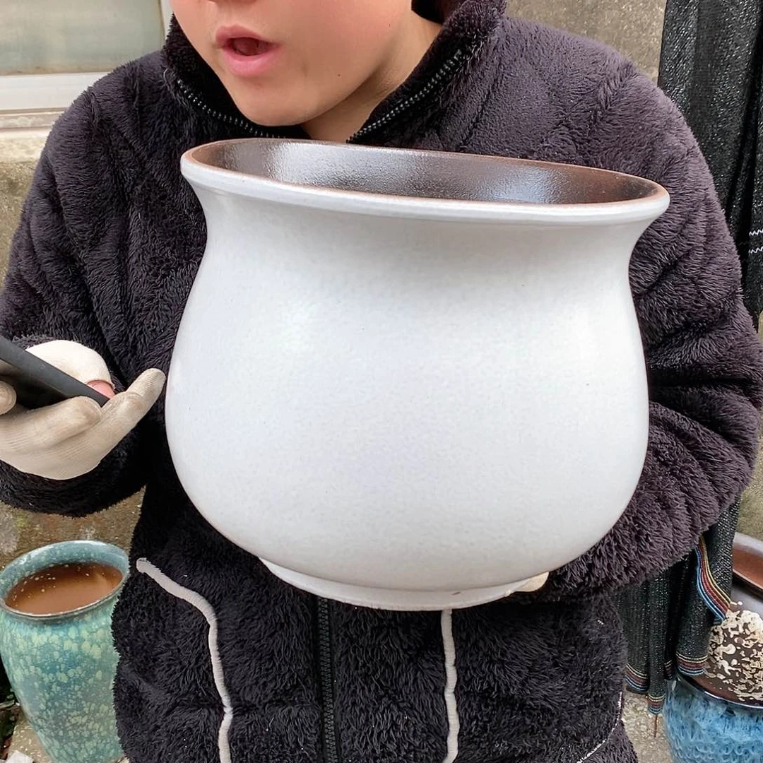 紫砂花盆正品口25高22