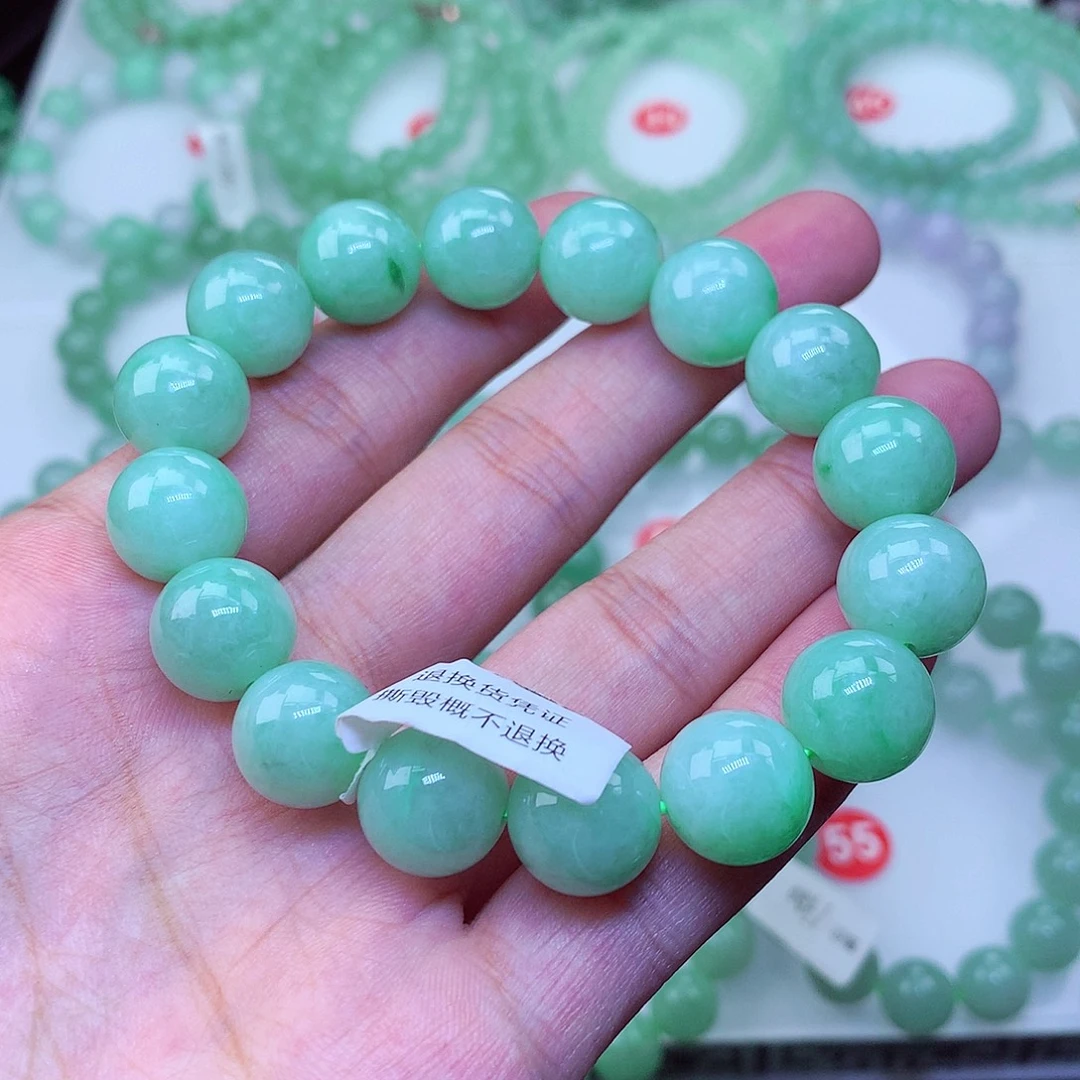 翡翠未镶嵌毛衣链卡12.8