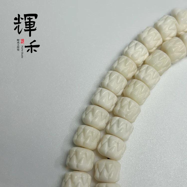 鹿骨骨串手串人工养殖精工雕刻手持单圈吞噬老敦煌男女鹿骨串
