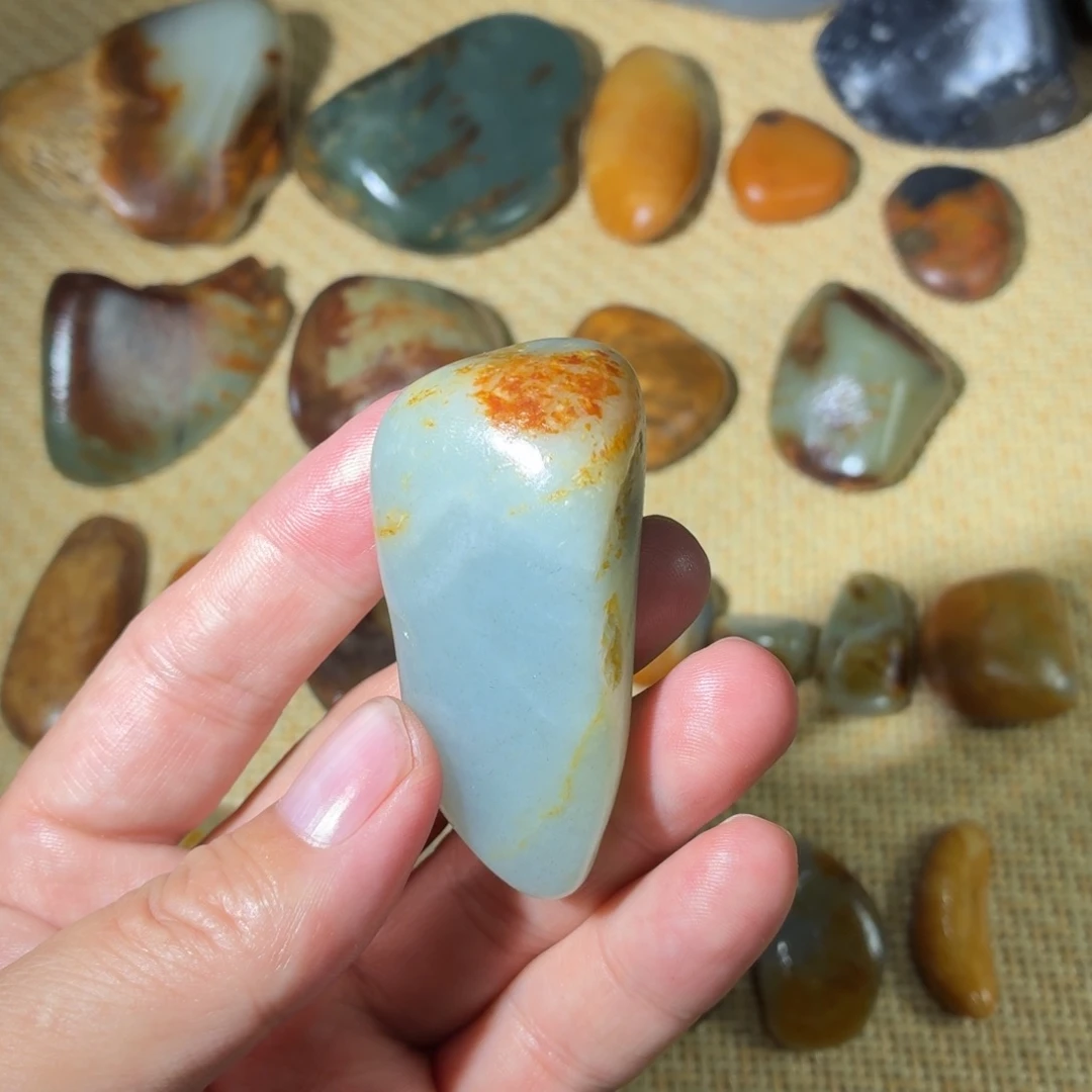 和田玉未镶嵌挂件65.6