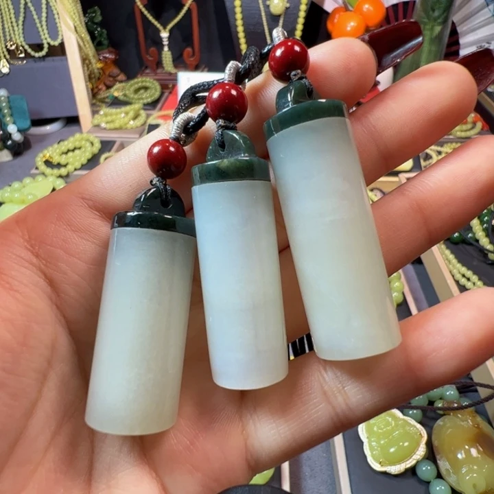 颈饰未镶嵌和田玉（白玉）拍一发一多样性发