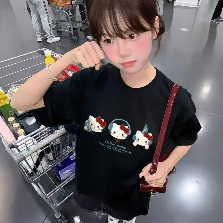 NASA联名T恤夏季短袖圆领针织印花潮流情侣运动上衣潮牌休闲