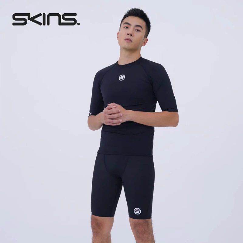 SKINS S1 Top S/S男士短袖 基础压缩衣 专业运动健身跑步户外速干