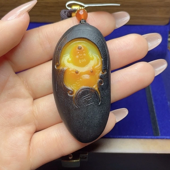 和田玉挂件未镶嵌T