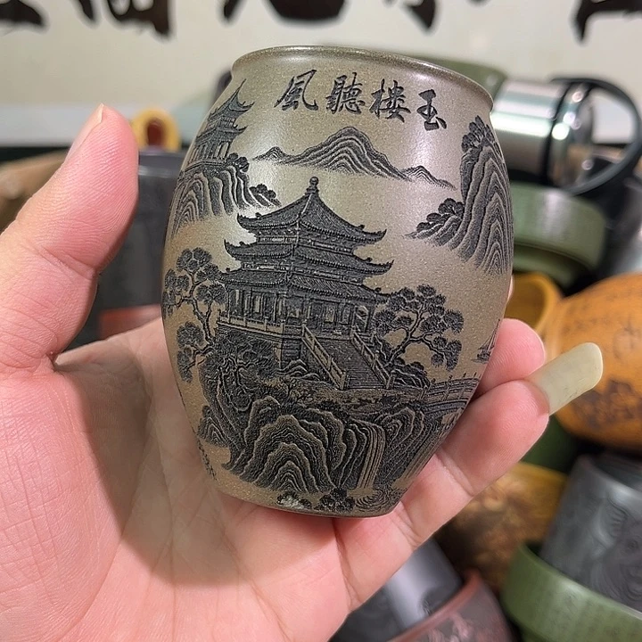 茶杯紫砂全手工紫砂主人杯