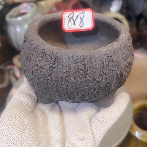 粗陶花盆手工花盆制作就这样