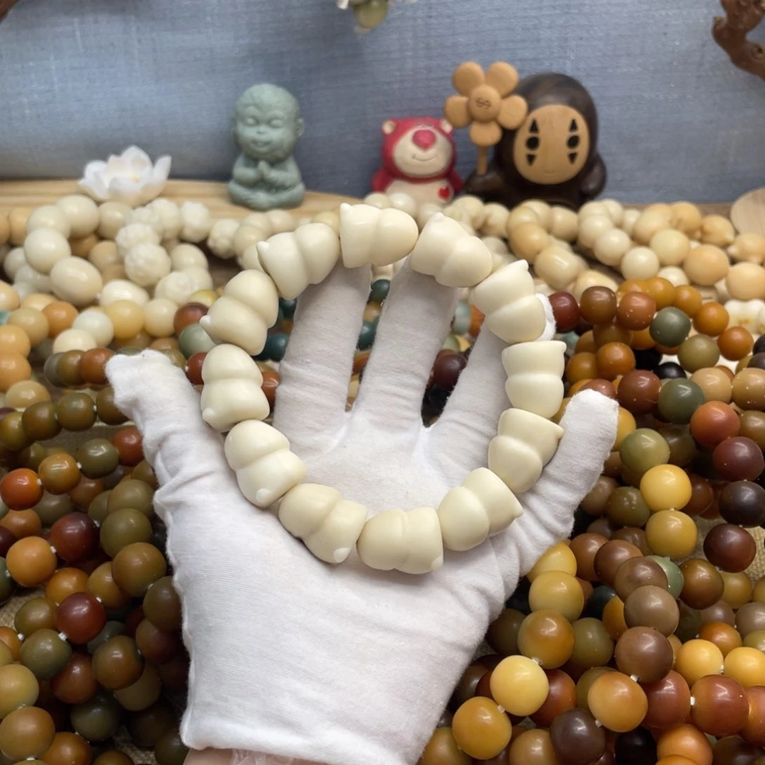 菩提根/象牙果吊坠23干磨大瑕疵牙果蘑菇818