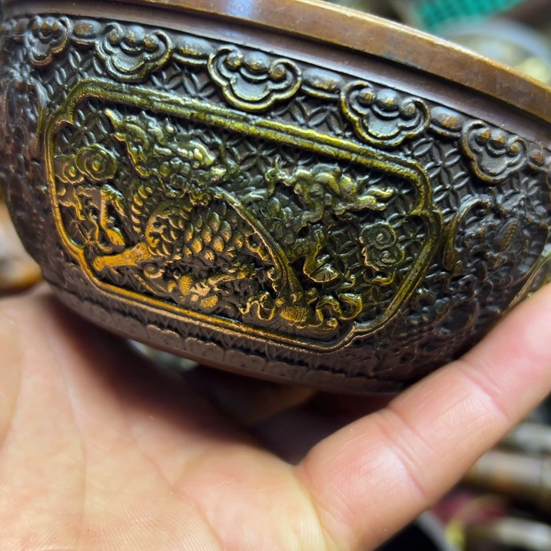 铜摆件欢迎欢迎你