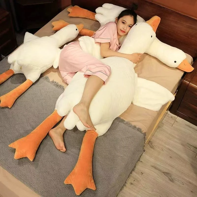 新疆包邮-大鹅抱枕玩偶公仔