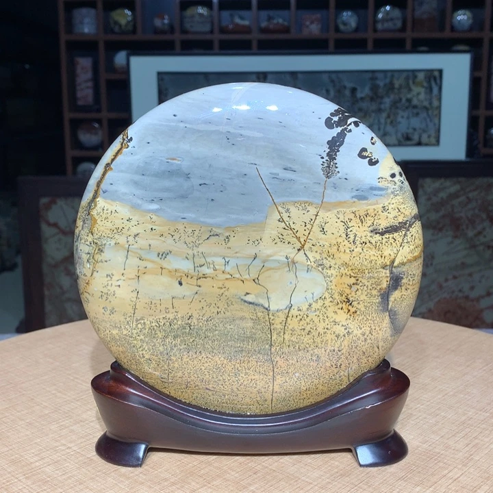 广西国画石摆件，观赏收藏