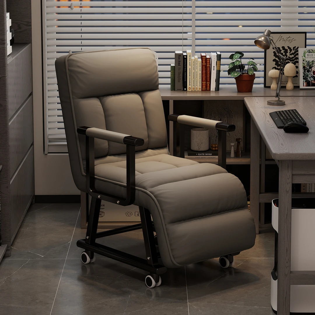 电脑椅办公椅午休舒适久坐可坐可躺办公室午睡两用靠背休闲折叠椅