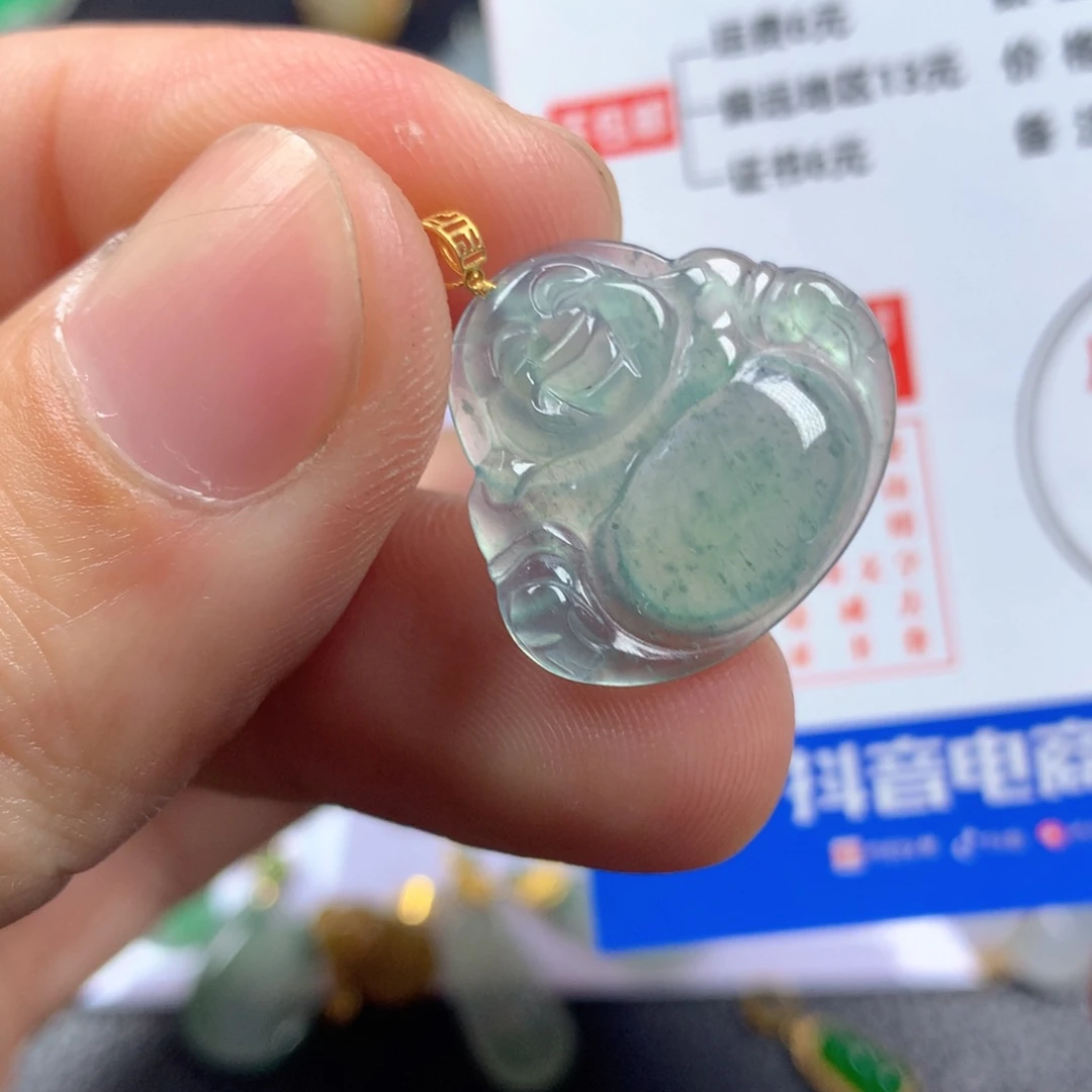 【闪购商品】翡翠颈饰18K金镶嵌翡翠
