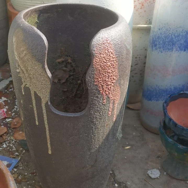 红陶口18高38瑕疵