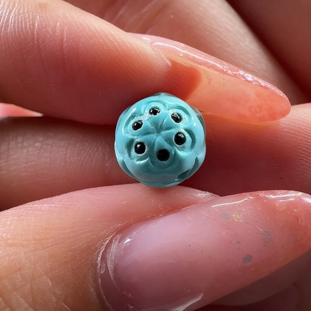 绿松石未镶嵌吊坠(不含链)莲花