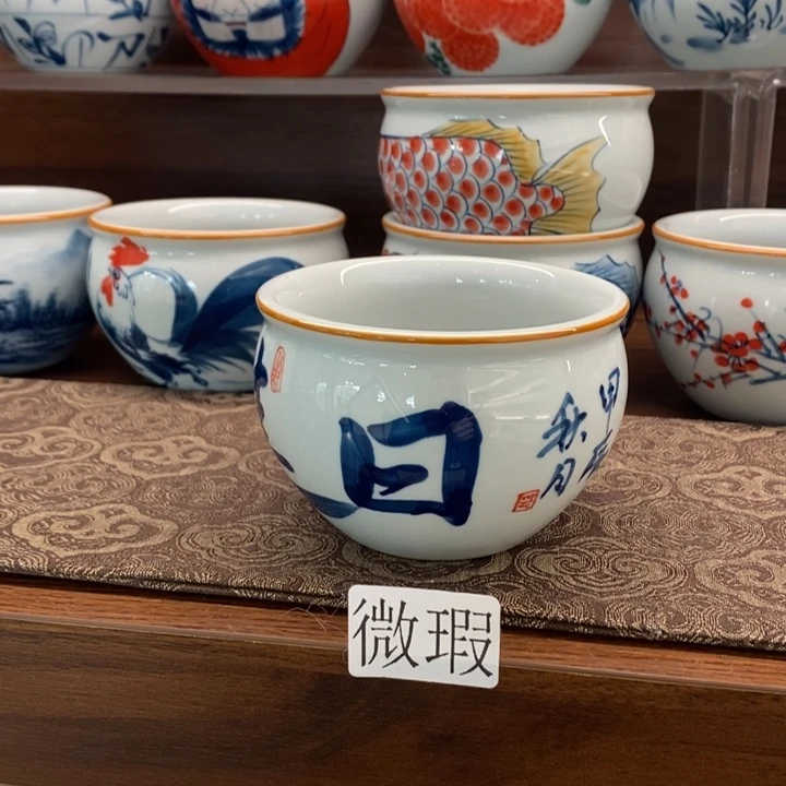 釉下老陶泥手工绘制