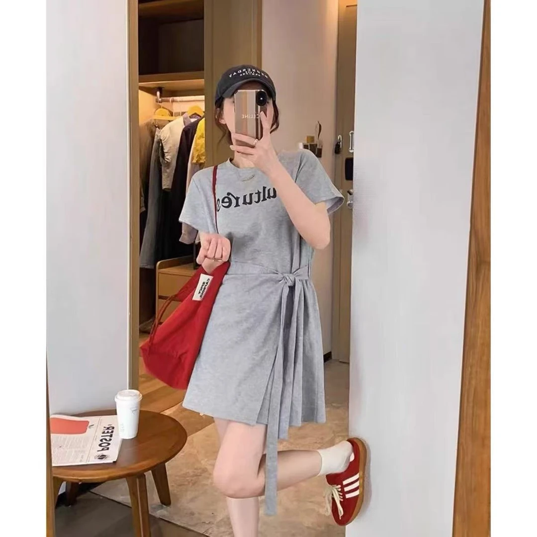 2882#【长86】2025新款时尚显瘦小个子气质连衣裙