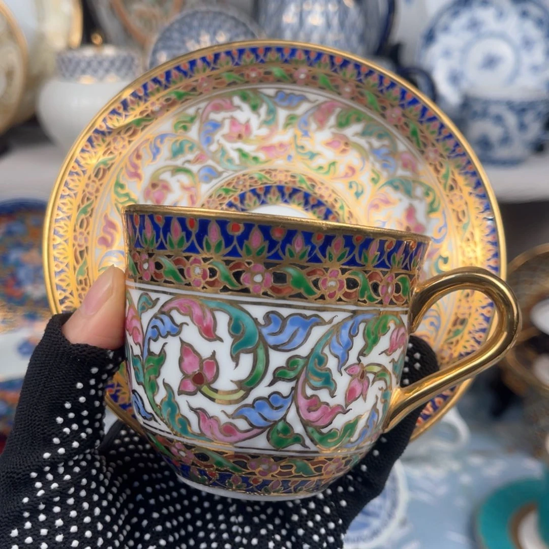 中古美术茶杯不退换y****w