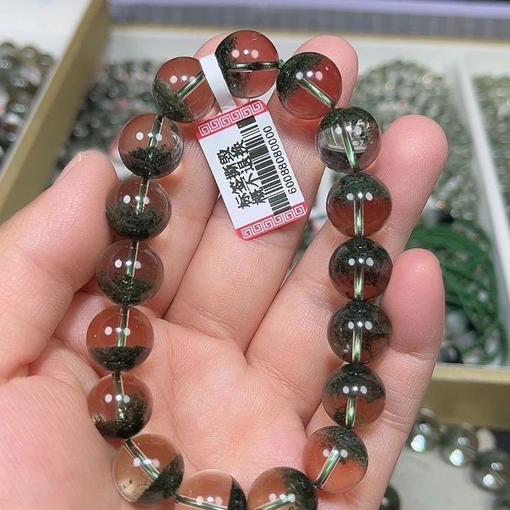 未镶嵌手串水晶绿幽灵手串