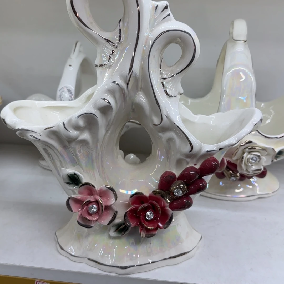 瓷片陶瓷工艺花瓶摆件