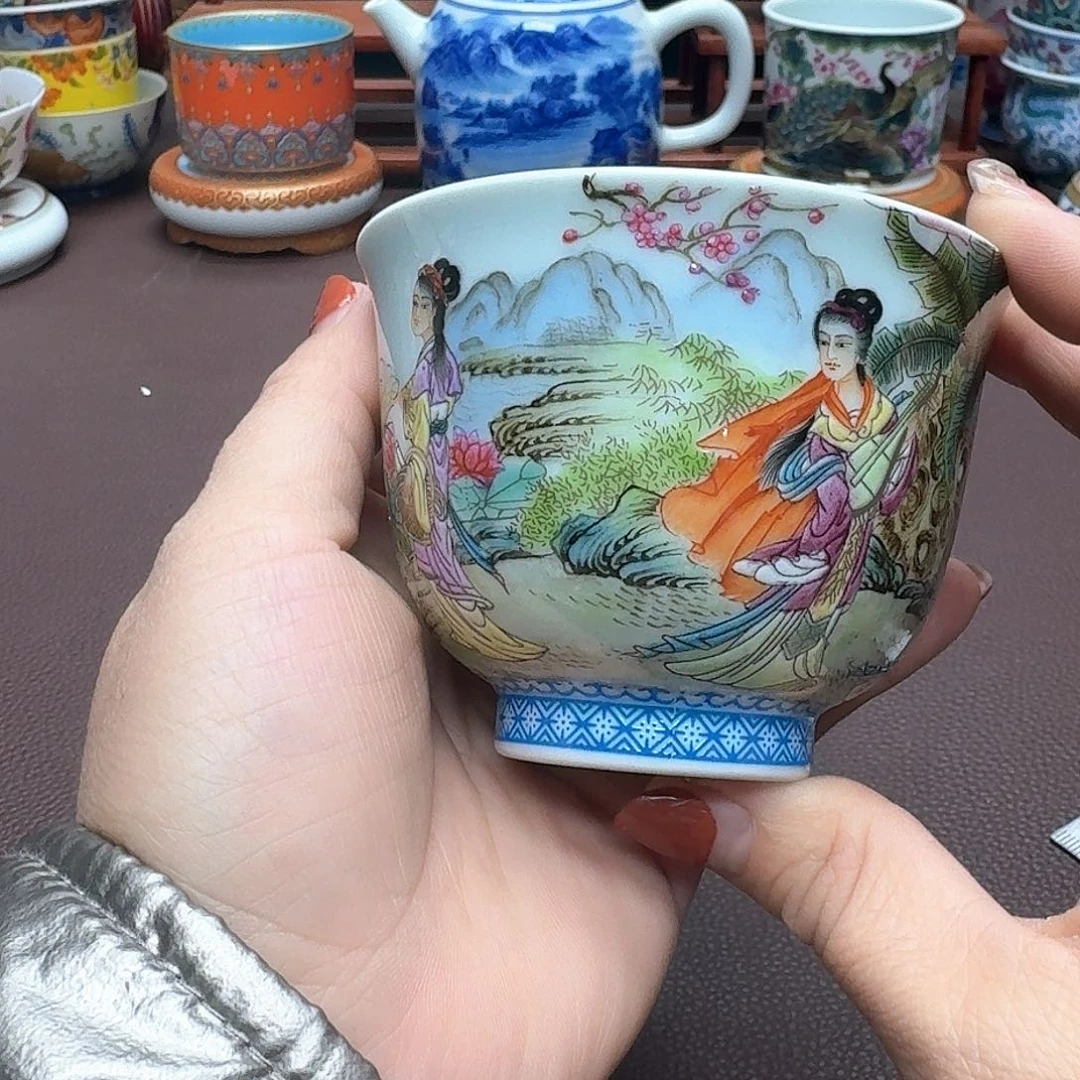 瓷片景德镇仿古手工制作精品展示