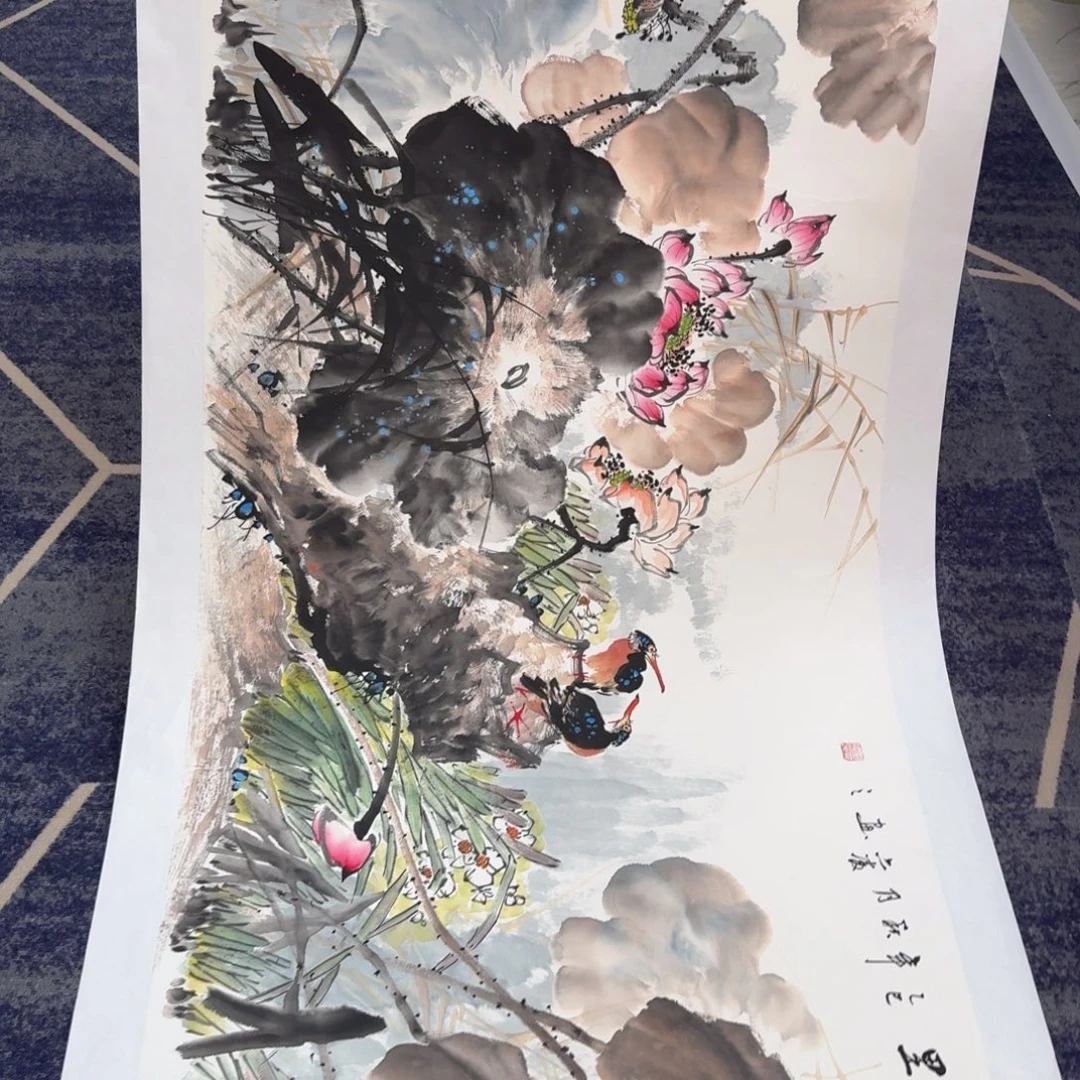 国画国画作品山水花鸟