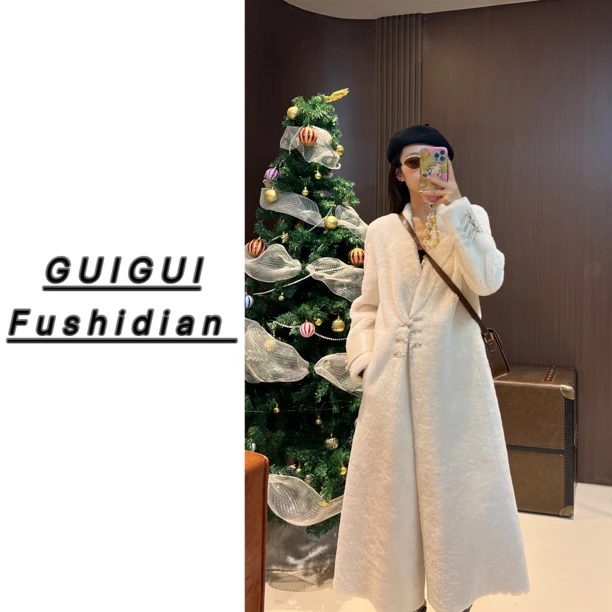 南非丽塔羊毛羊皮外套-Kyer-Y090