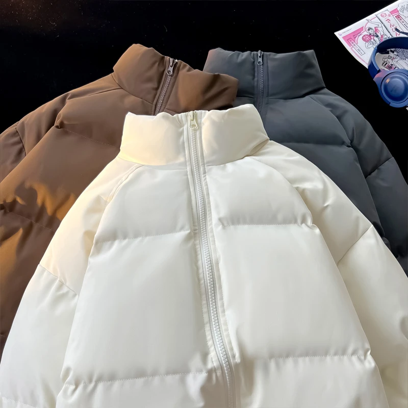 森马棉衣男女2025新款秋冬季休闲百搭外套加厚纯色保暖羽绒棉服袄