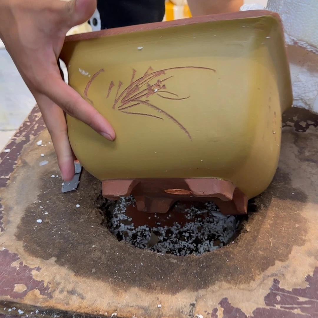 紫砂花盆口径18.13咯咯