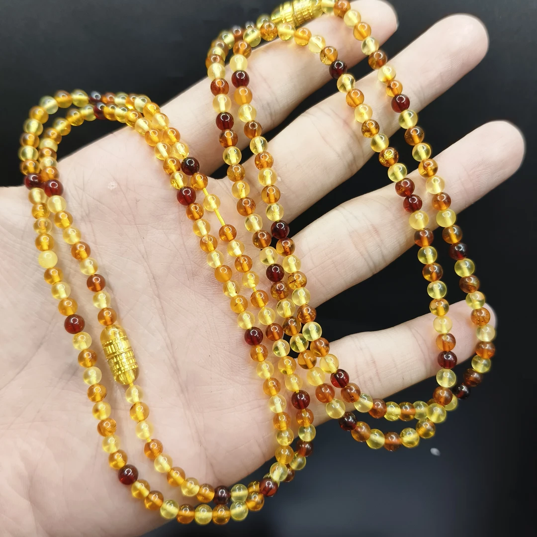 【李想精选】琥珀DIY公主链M7【多样性发其一】约4mm