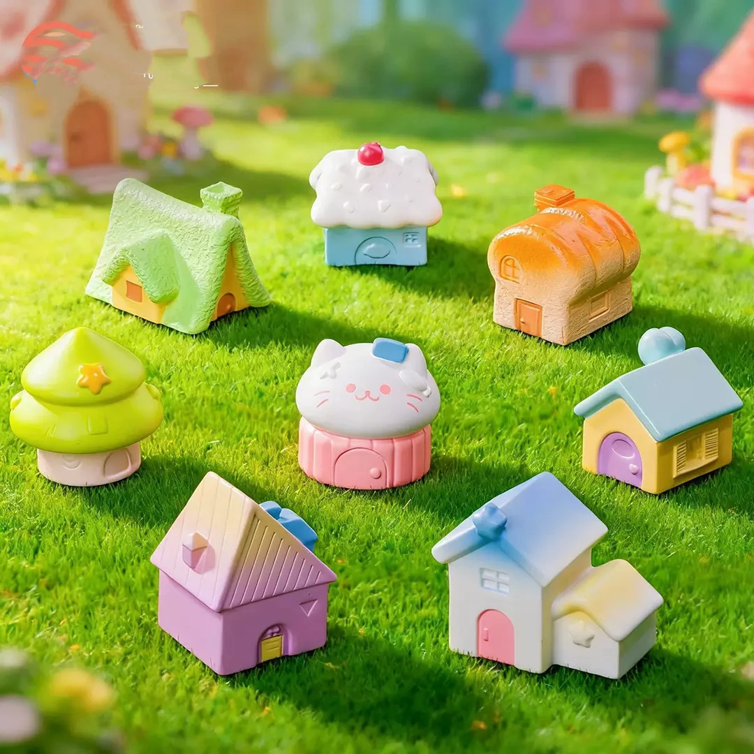 【九宫格】卡通童话小屋创意可爱diy家居装饰品桌面摆件