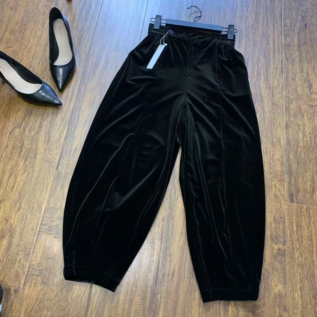 （现货）2025新款丝绒休闲哈伦裤7031