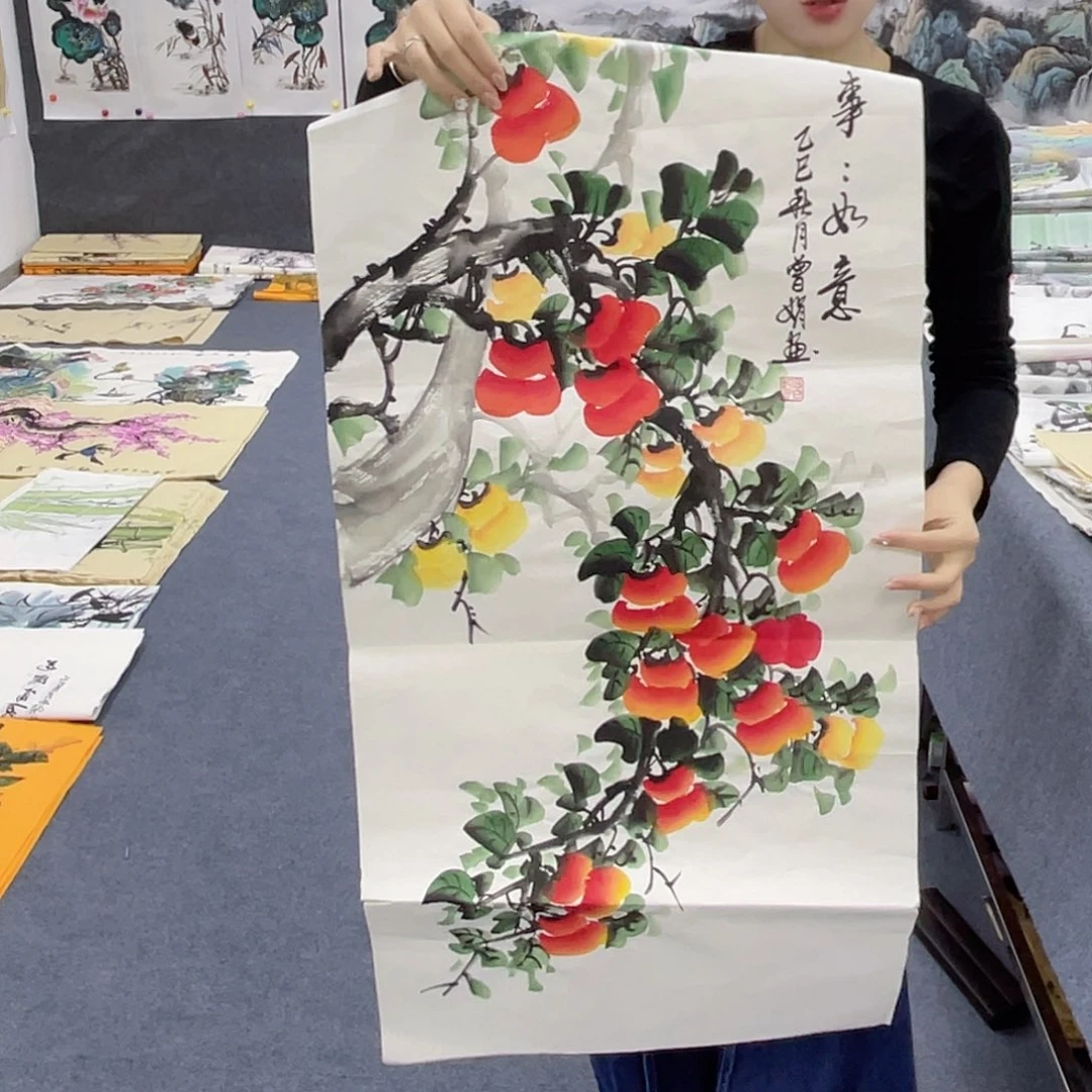 国国画作品小姐姐放漏…