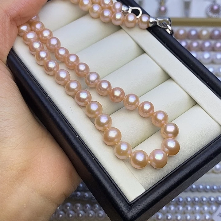 未镶嵌颈饰淡水珍珠无核 香槟色