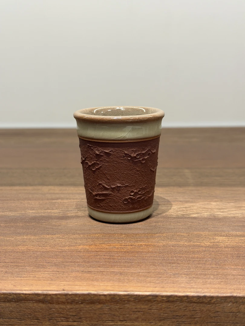 龙瓦青瓷恒星系列闻香杯纯手工手绘茶具茶杯