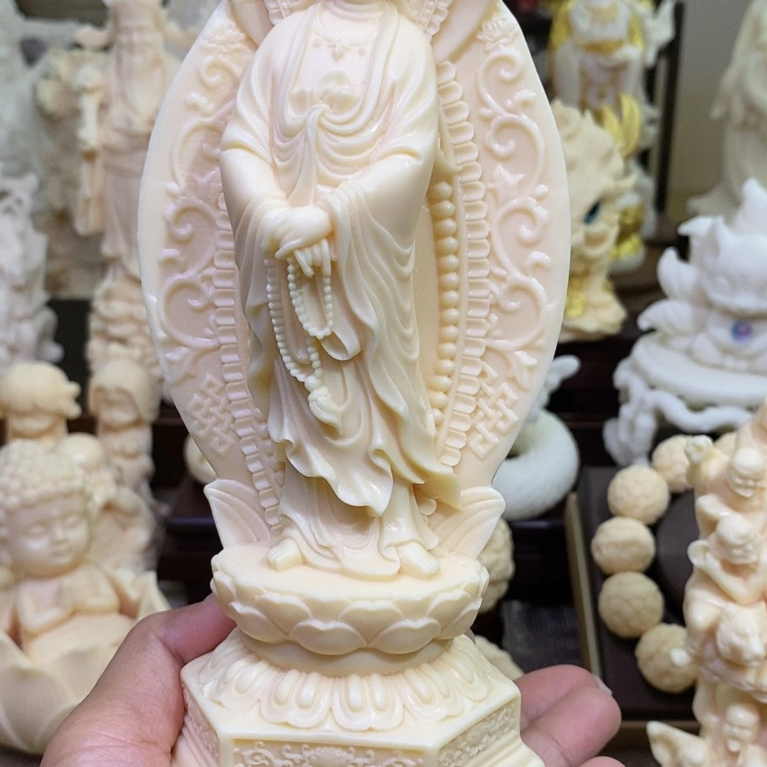 菩提根/象牙果吊坠象牙果屏风心经观音摆件