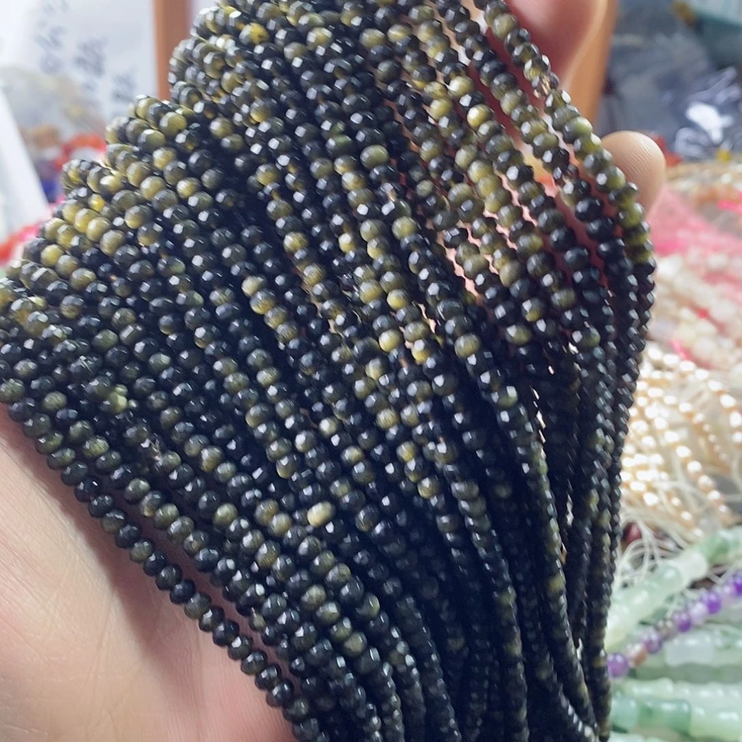 玛瑙/玉髓珠宝半成品未镶嵌一条卡4金耀切面隔片A242