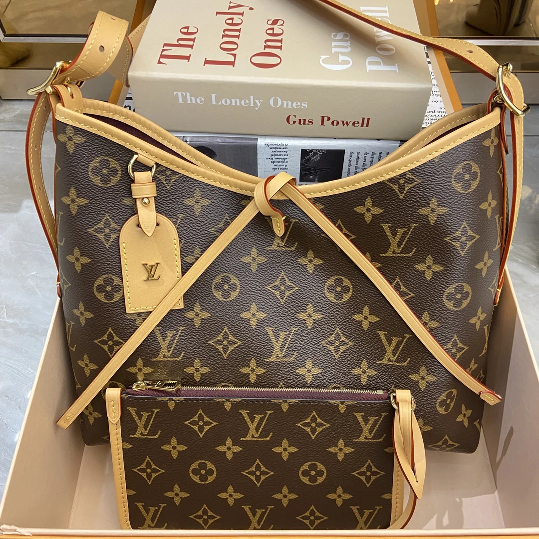 未使用 LouisVuitton/路易威登 LV经典carryall小号斜挎包