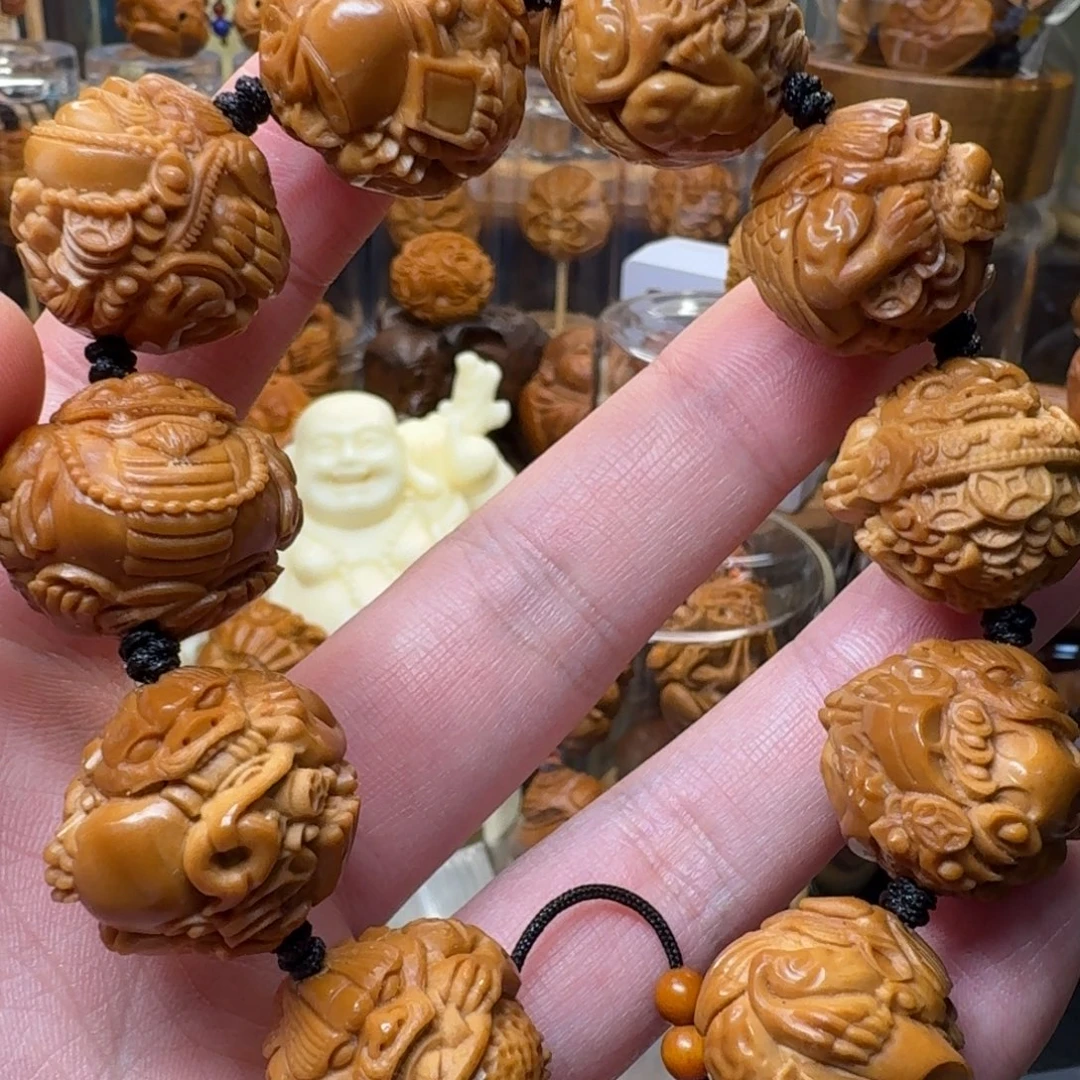 橄榄核手串/手链尺寸23吞金兽