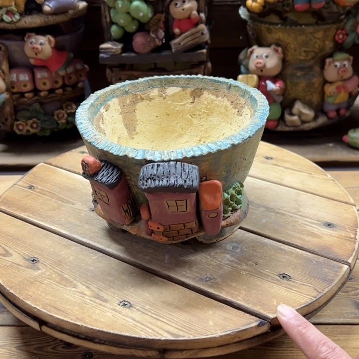 嘻哈多肉花盆百搭