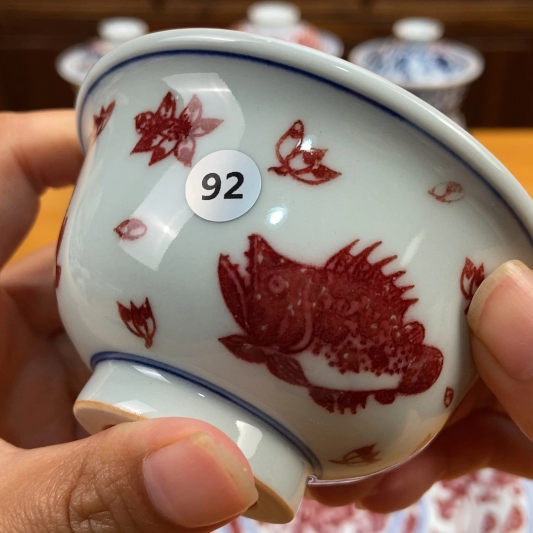 手绘现代茶具非古董