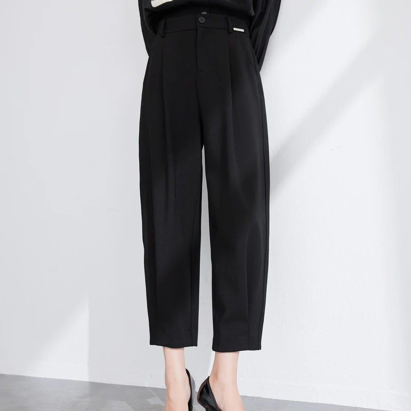 【直播专享】K4001031休闲裤 香影西装裤女高腰秋冬季新款裤子通