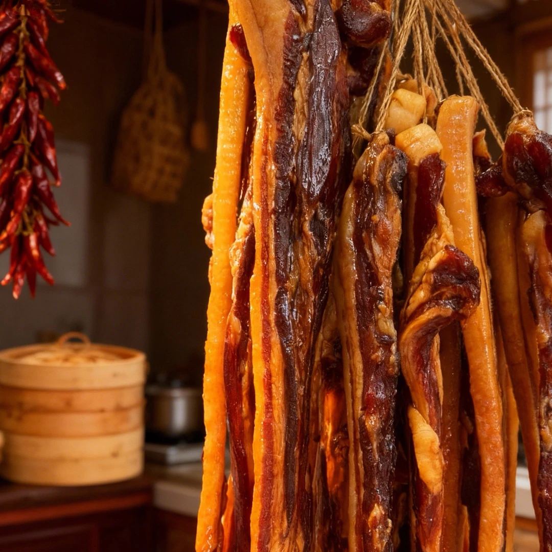 广式黑毛土猪五花腊肉传统广式制作工艺500g