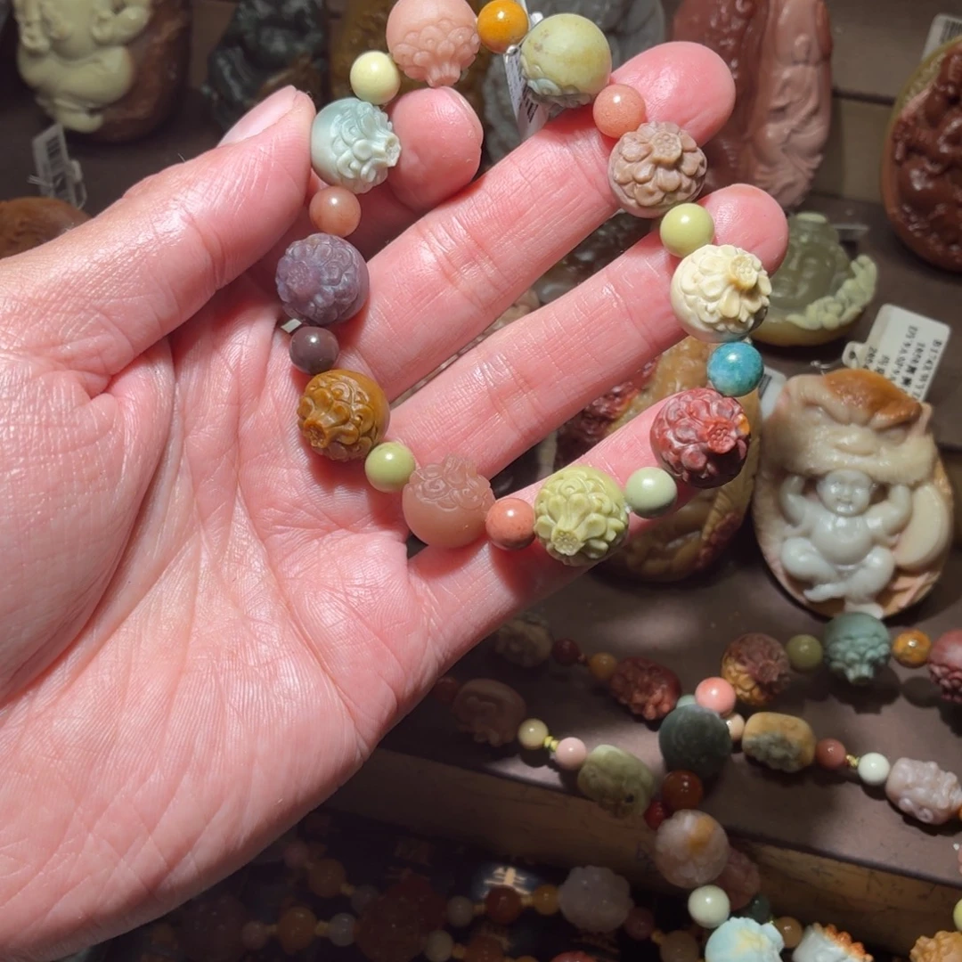 安***定石英质玉未镶嵌手串31